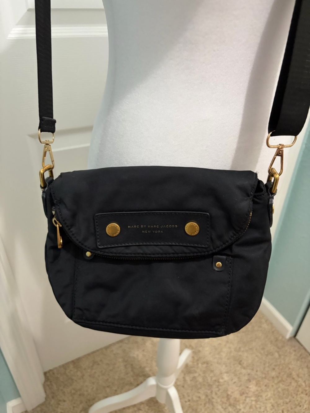 Marc by Marc Jacobs Black Nylon Crossbody Bag